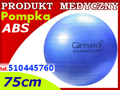 Piłka rehabilitacyjna z ABS i pompką 75 cm